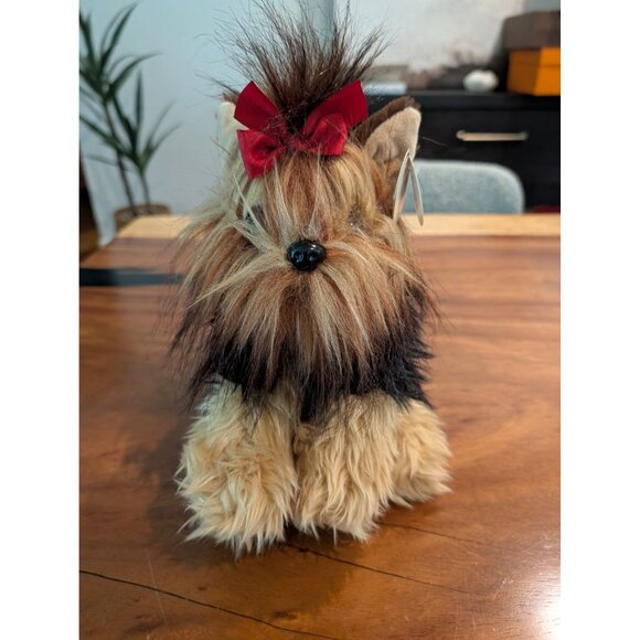 Plush Toy Yorkie Yorkshire Terrier 12” Dog 2006 Realistic Bearington Collection - Picture 2 of 11